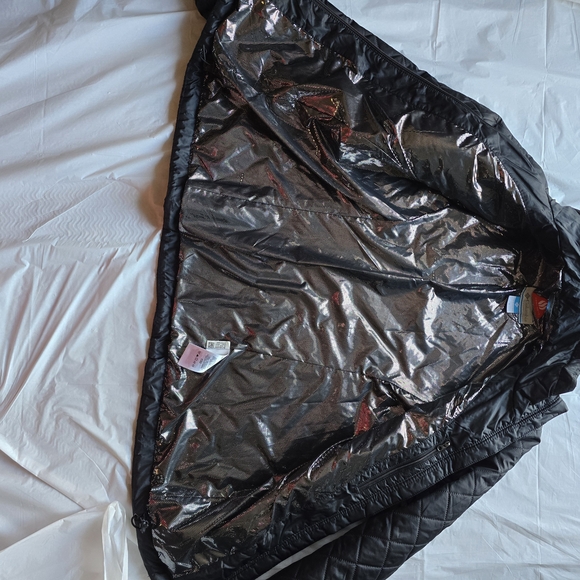 Columbia Omni-Heat Black Quilted Jacket Women’s Small Lightweight Zip Up - Picture 8 of 14